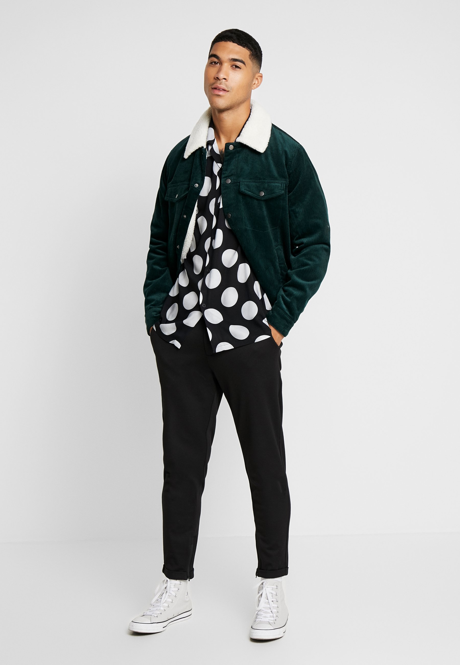 Topman POLKA DOT Skjorte black Zalando.no Topman POLKA DOT Skjorte black Zalando.no