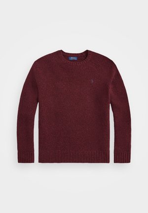Polo Ralph Lauren SPECKLED WOOL BLEND CREWNECK SWEATER - Maglione - aged wine donegal