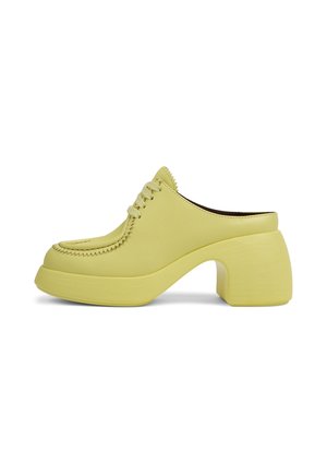Escarpins à plateforme - neon yellow