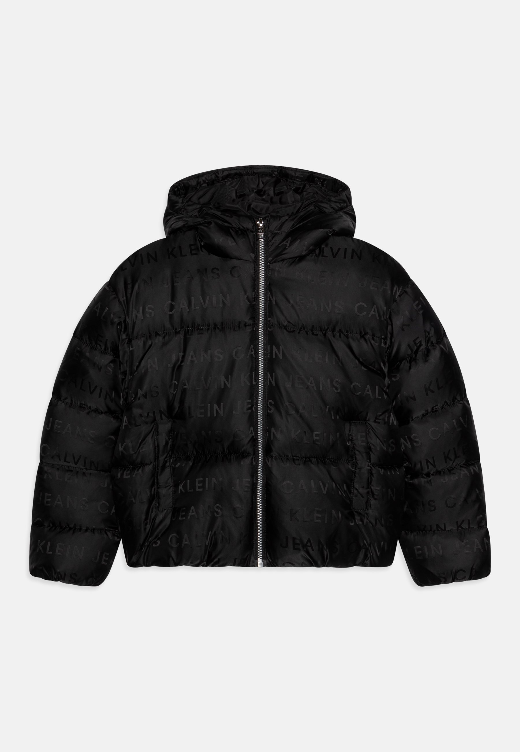 Calvin Klein Jeans LOGO PUFFER Winter jacket black Zalando
