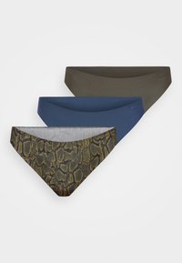 PERFORMANCE THONG 3 PACK - Tango nohavičky - khaki