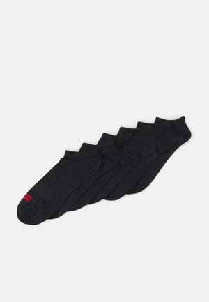 LOW CUT 6 PACK UNISEX - Chaussettes - black