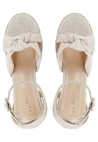 South Beach CREAM STRAW CHUNKY  - Sandali con tacco - cream