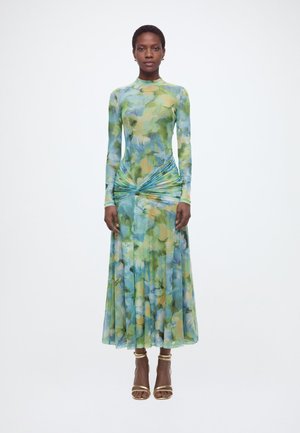 LEA FLORAL MESH DRESS - Robe de cocktail - green flo
