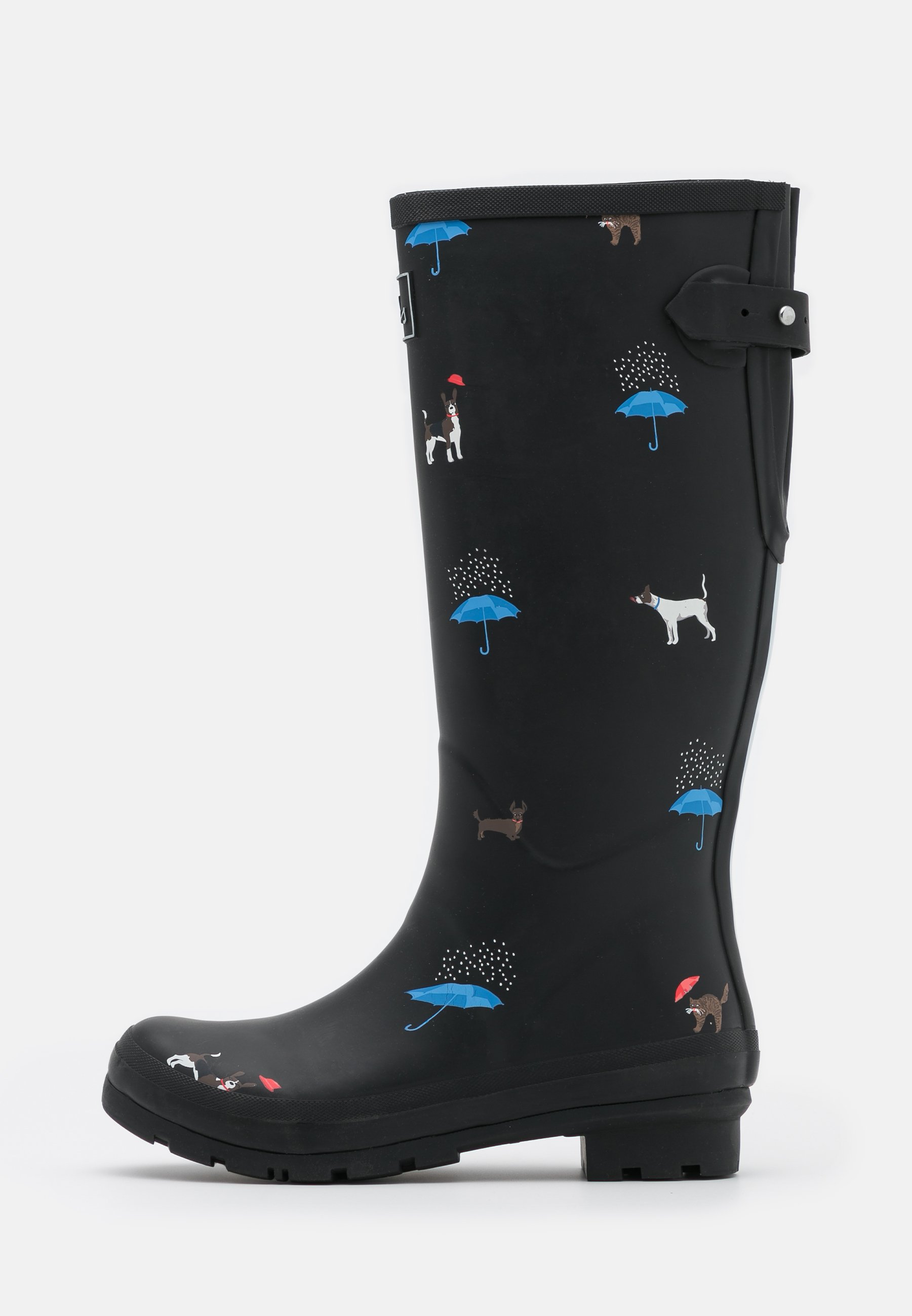Tom Joule WELLY PRINT Regenlaarzen blackZwart Zalando.nl Joules Regenlaarzen dames Molly zwart met hondjes