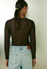 Reiss BERNICE DOUBLE-LAYER - Bluse - black