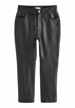 REGULAR FIT - Pantaloni di pelle - black