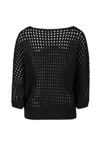 zero MIT FLEDERMAUSÄRMELN - Stickad tröja - black beauty