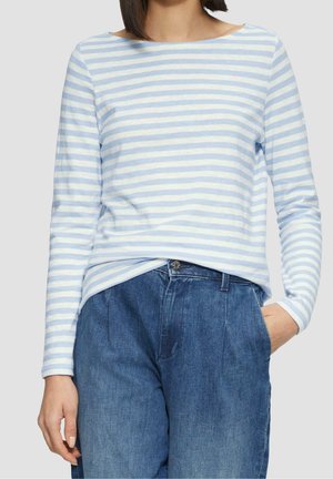 Langærmet T-shirt - light blue