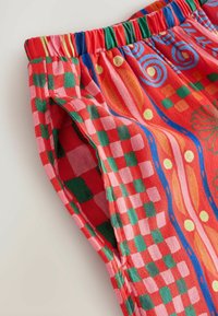 WIDE LEG - Kelnės - red pink print