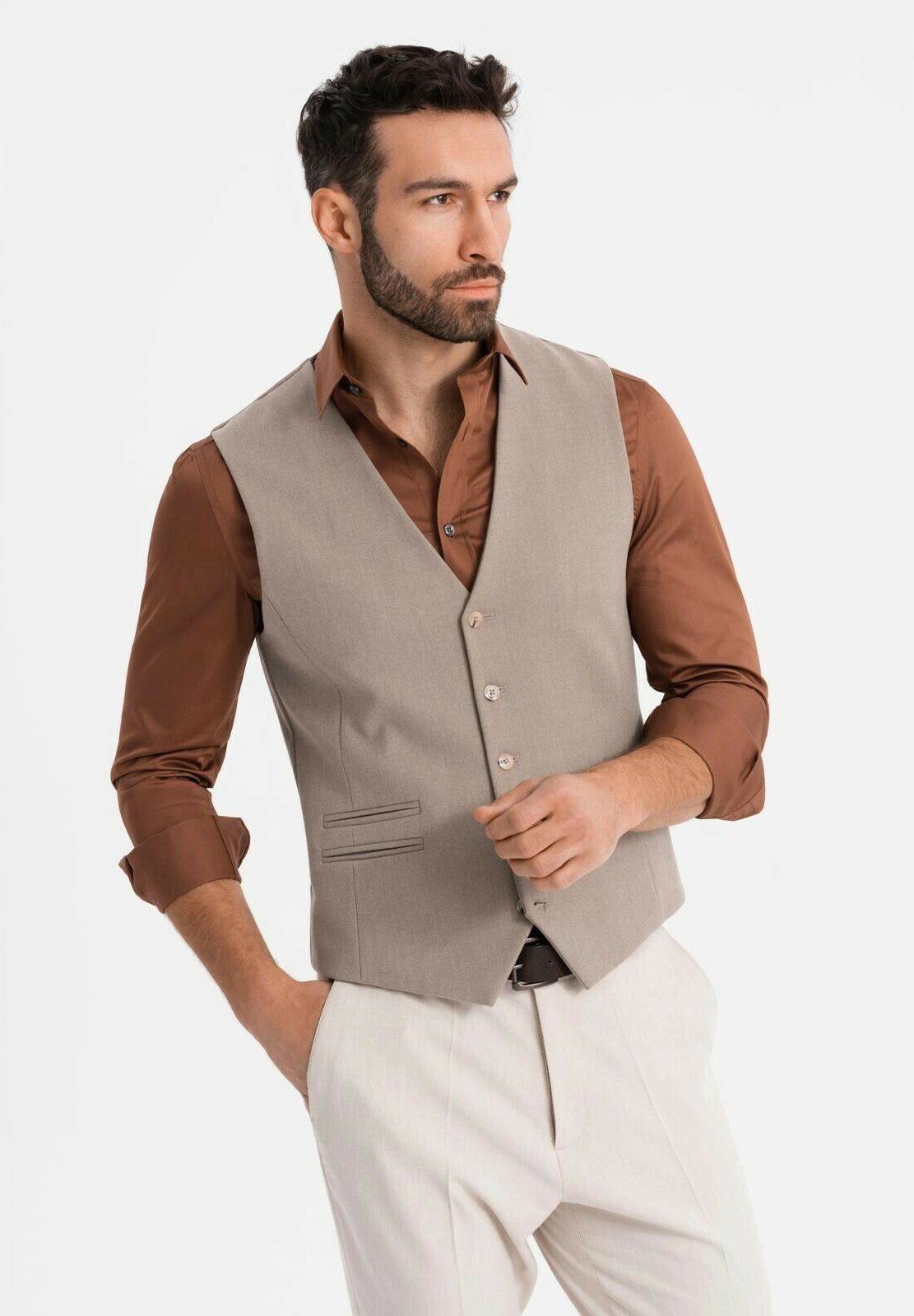 Gilet De Pêche Orvis Homme - Taille S - Beige - Toile Stretch - Occasion