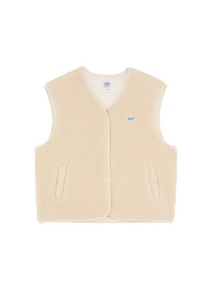 Lee, SHORT SHERPA VEST - Veste sans manches - ecru