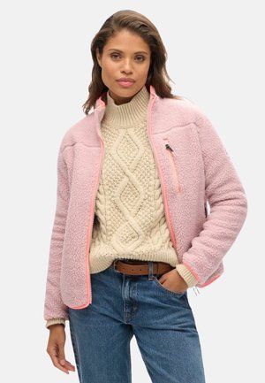 Superdry FULL ZIP - Fleecejas - pink