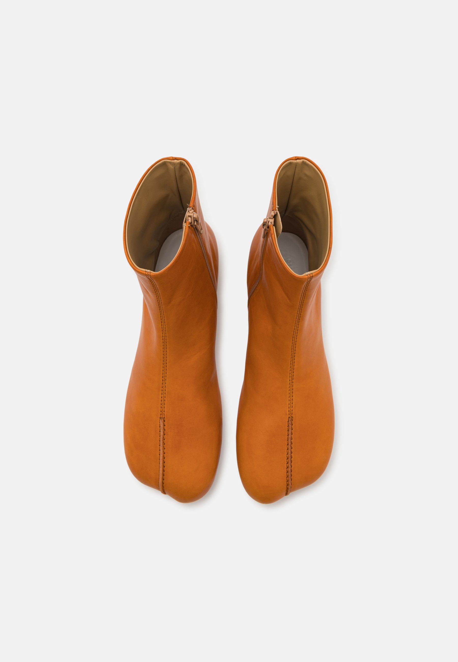 【MM6 Maison Margiela】Ankle Boots Sudan Brown MM6 Maison Margiela leather ankle boots MM6 Maison Margiela