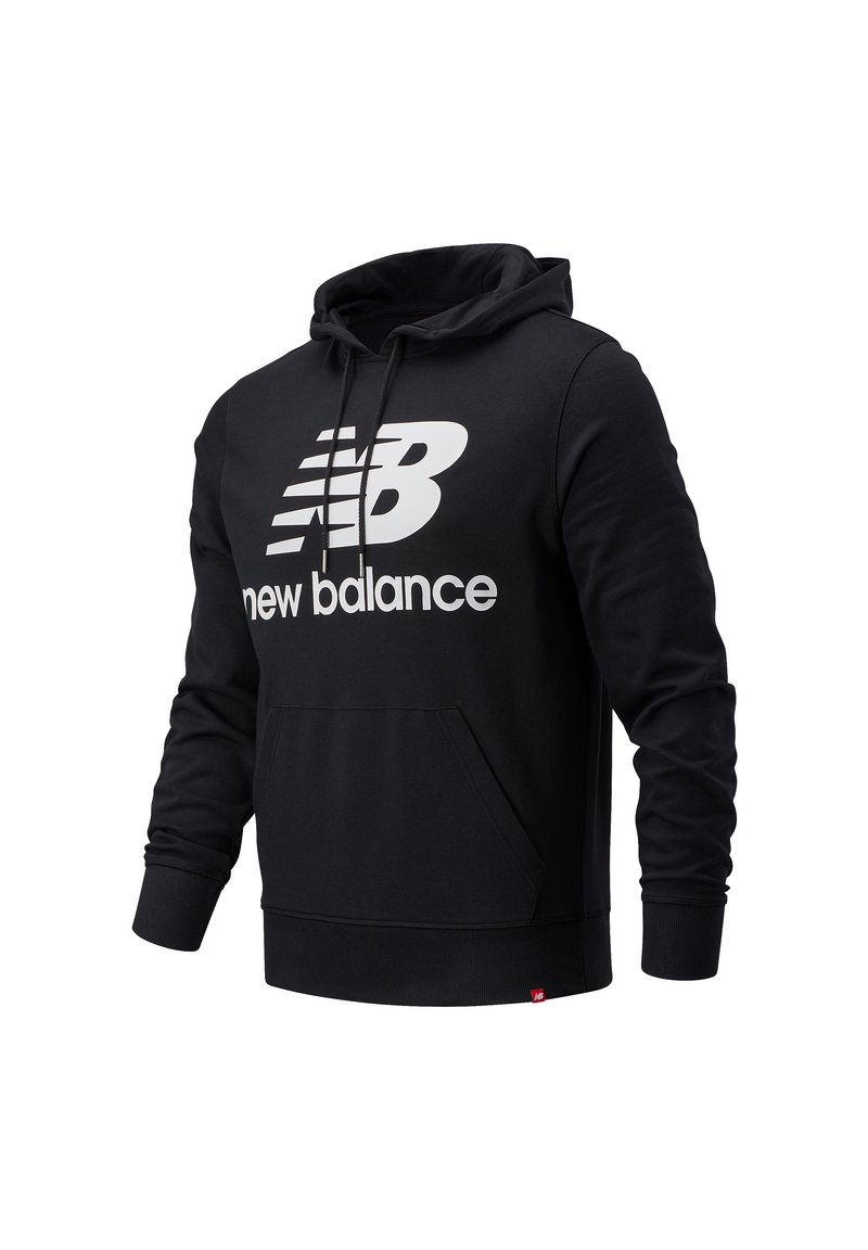 New Balance ESSENTIALS STACKED LOGO PO  - Jersey con capucha - black