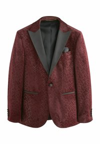 PATTERNED - REGULAR FIT - Sakko - burgundy red