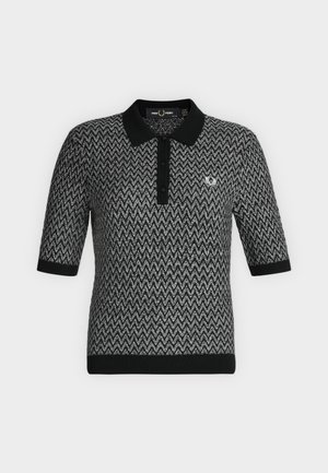 Fred Perry, TEXTURED KNITTED - Poloshirt - black