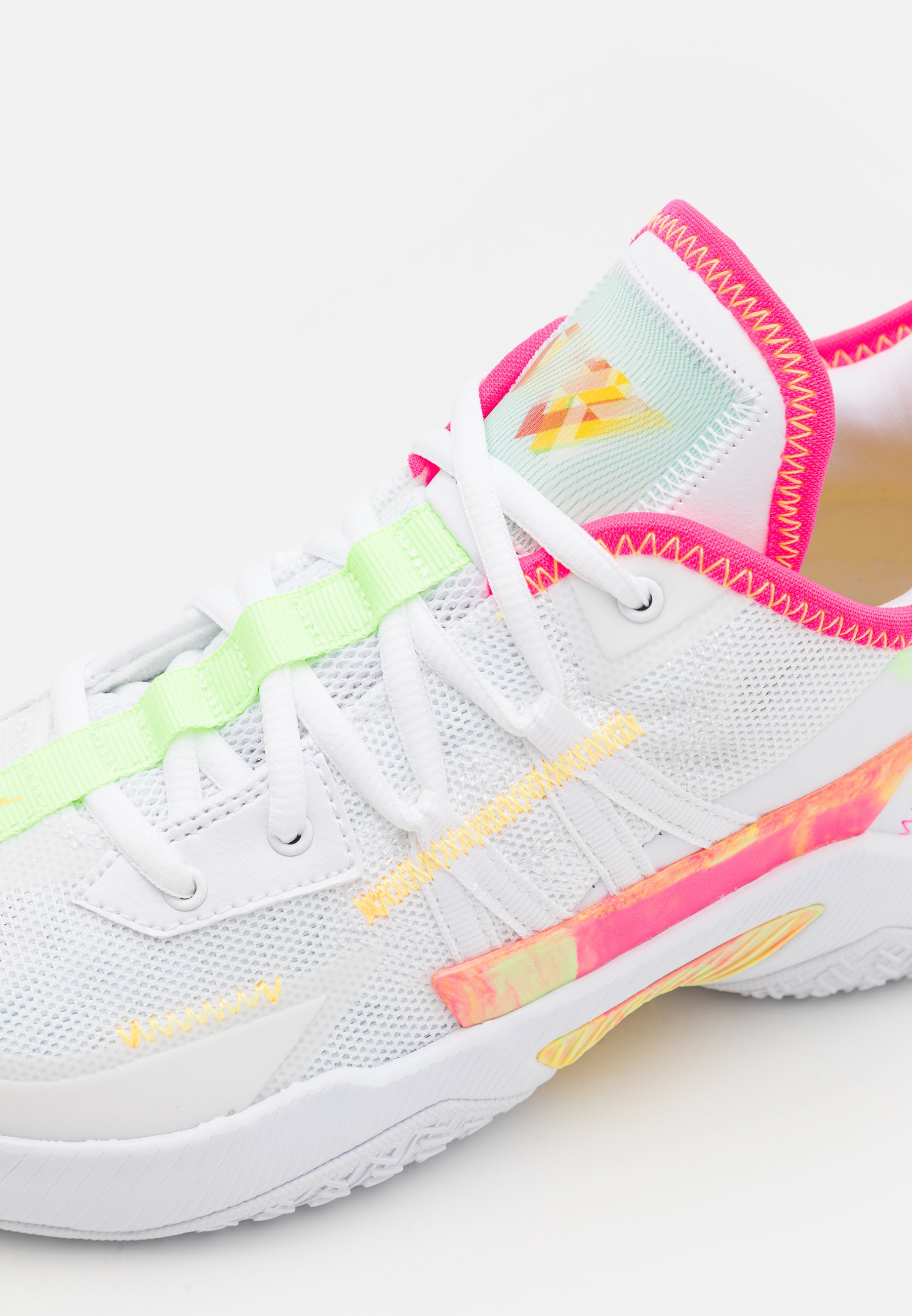 Jordan ONE TAKE II UNISEX - Basketball shoes - white/hyper pink/lime  glow/citron pulse/white - Zalando.de
