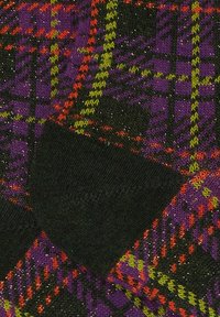 Gallo SHORT BURGUNDY AND WITH TARTAN - Calze - foresta