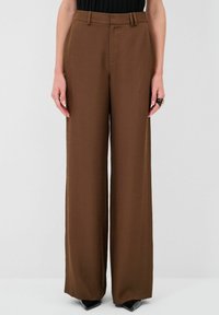 WITH POCKETS - Kalhoty - brown