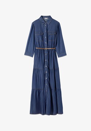 Oltre, VESTITO CHEMISIER - Denimkjoler - blu