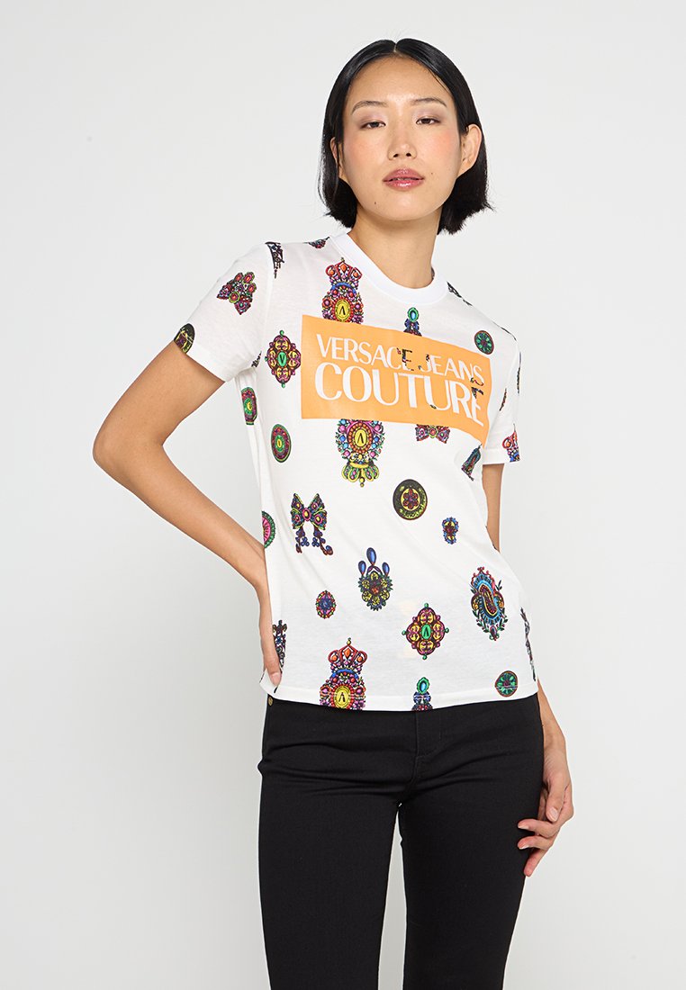 Versace Jeans Couture T-shirt print wit Versace Jeans Couture T-shirt print wit