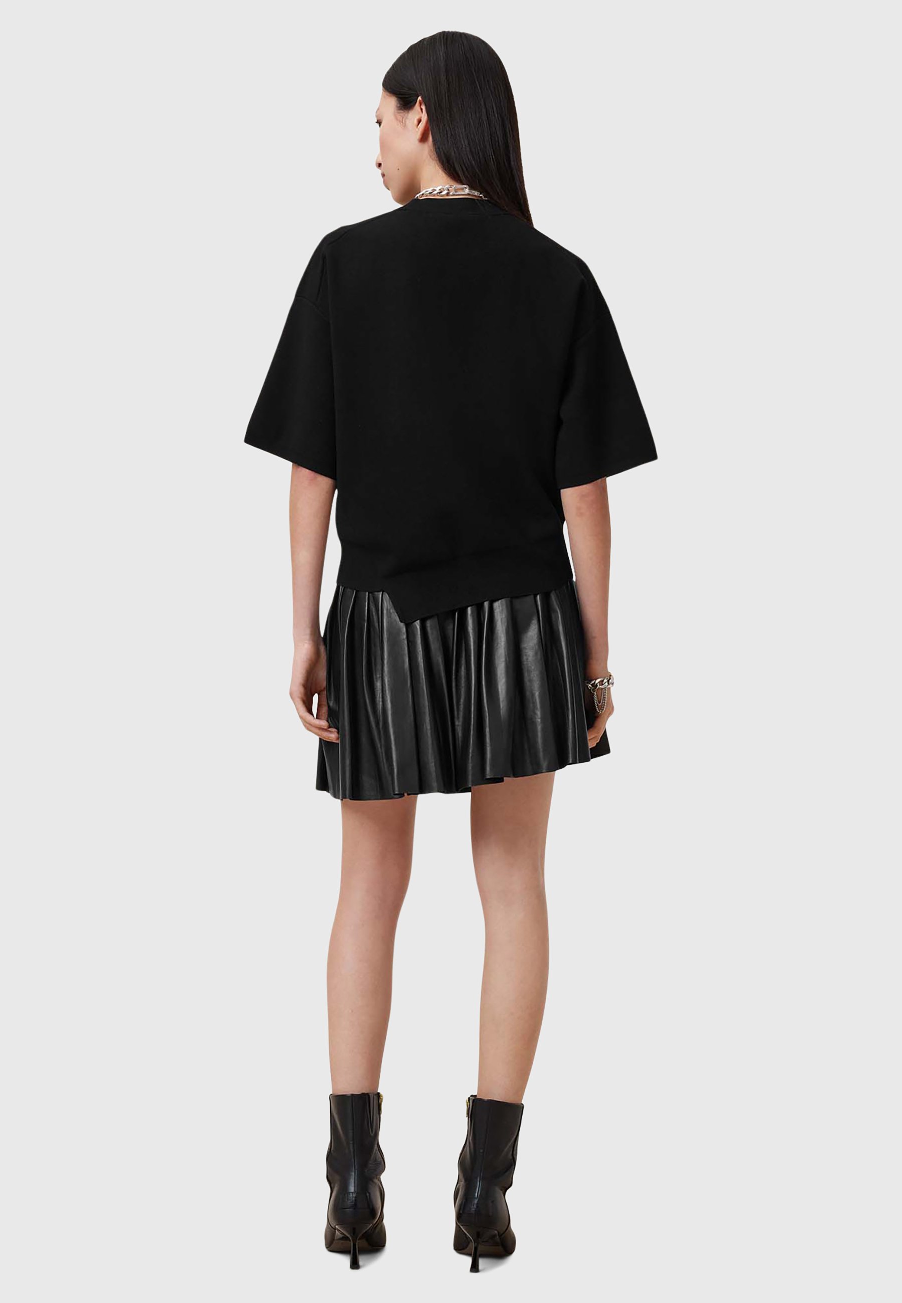 AllSaints VENA LEA KILT - A-line skirt - black - Zalando