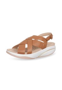 MBT MUGI - Sandalias con plataforma - camel