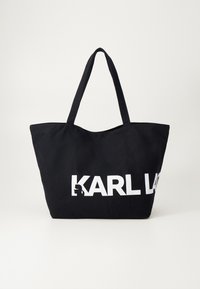 ESSENTIAL OVERSIZED LOGO - Tote bag - black/white