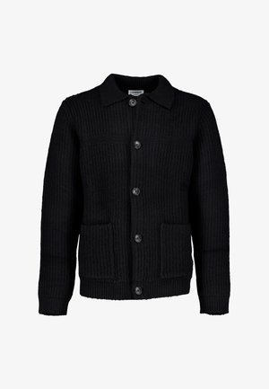 Lindbergh, LINDBERGH CHUNKY KNITTED CARDIGAN L/S - Cardigan - black