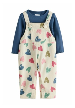 REGULAR FIT - HEART PRINT AND SET  - Langarmshirt - ecru