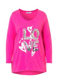 Angel of Style WITH LOVE PATTERN - Longsleeve - neon berry