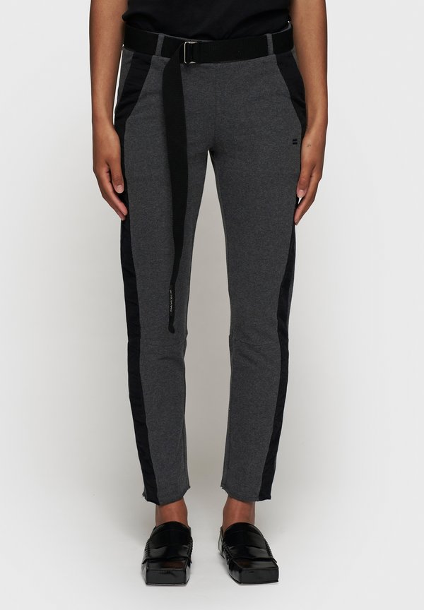 BELTED JOGGER TAPE - Stoffhose - antra melee