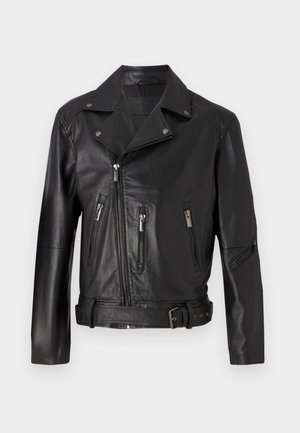 STUDIO ID PERICO JACKET - Leather jacket - nappa black