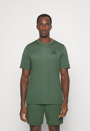 T-shirt basic - green oxide/black