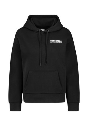 MIT RÜCKENDRUCK - Kapuzenpullover - black