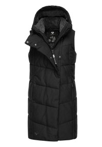 Ragwear - PAVLA  - Bodywarmer - black Miniatuurafbeelding 1