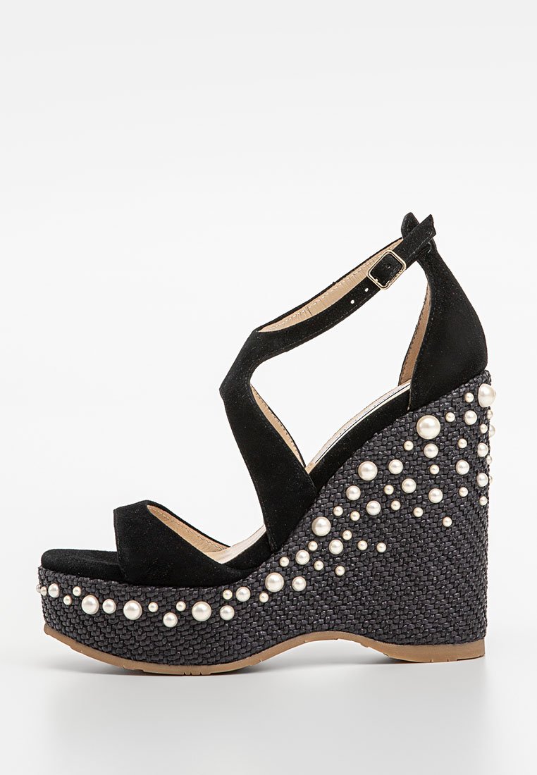 Jimmy Choo Sandalen met sleehak zwart