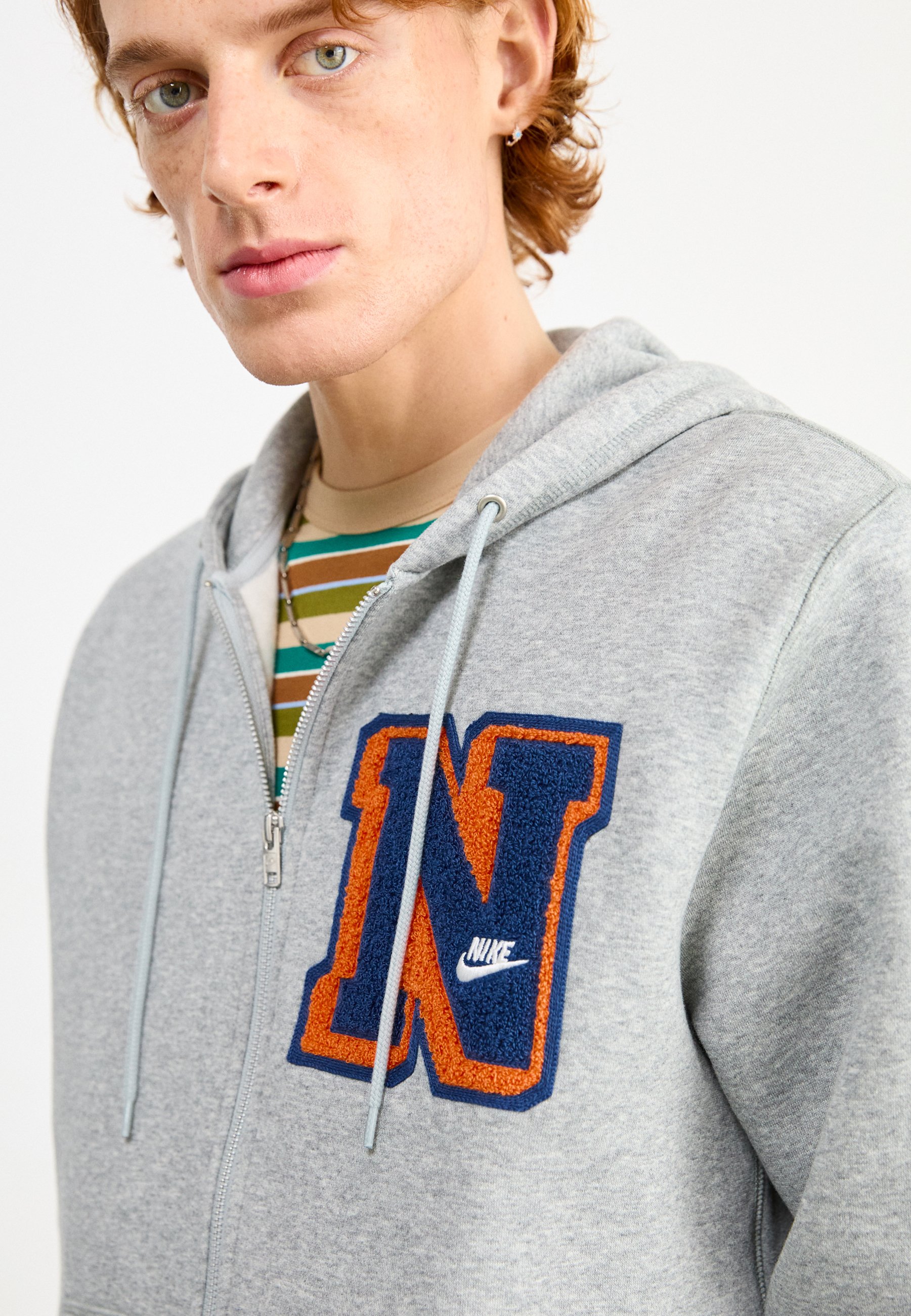 ★ドイツ発*NIKE*新作*CLUB ZIP フーディ/SMOKE GREY★ Nike Sportswear CLUB - Zip-up sweatshirt - dark grey heather