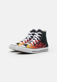 Converse CHUCK TAYLOR ALL STAR UNISEX - Zapatillas altas - black/enamel red/fresh yellow