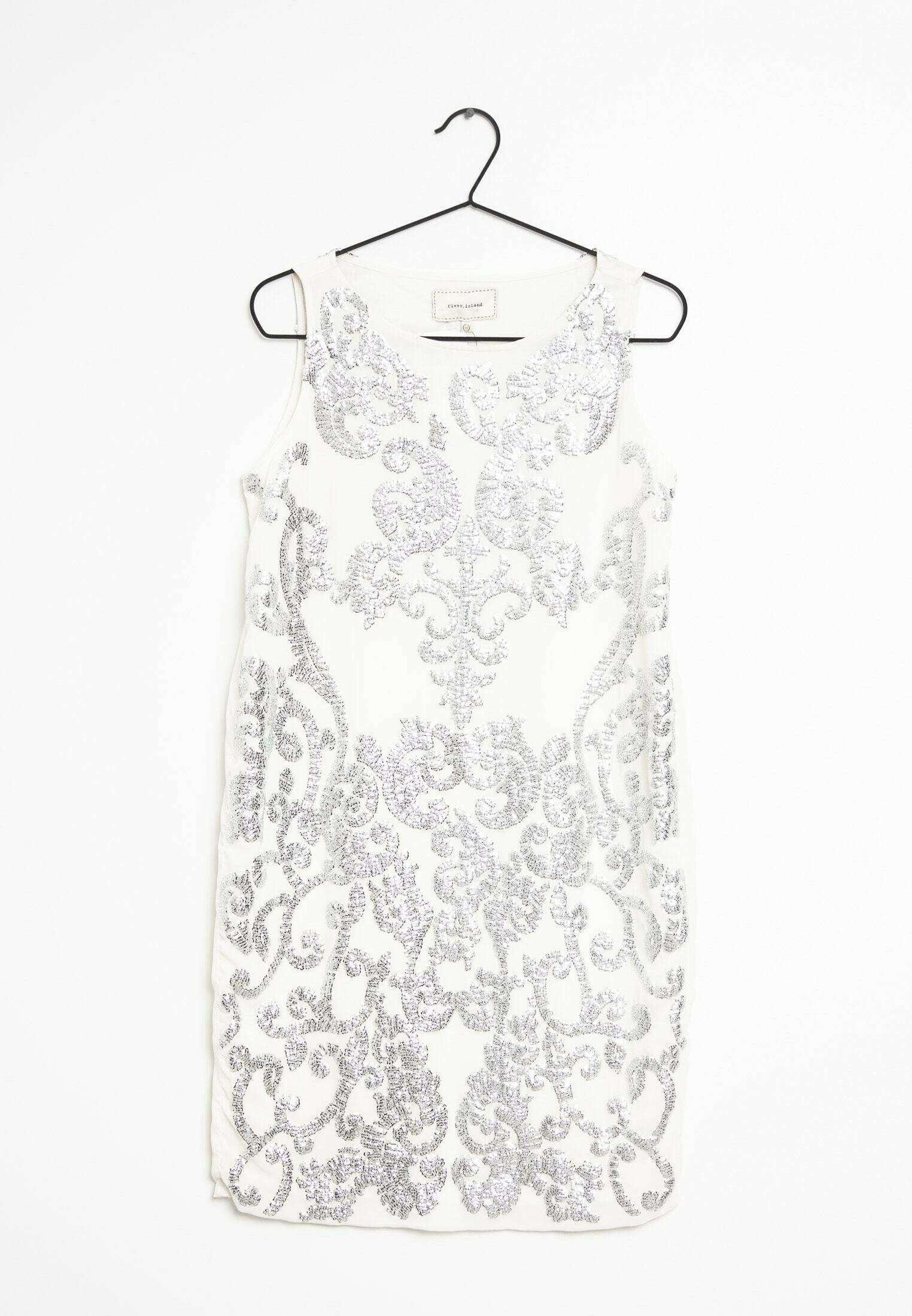 river island grey sequin dress River Island Sequin Cowl Neck Mini Dress in Silver