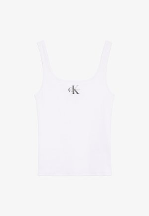 Calvin Klein Jeans, MONOGRAM SCOOP - Μπλούζα - brilliant white