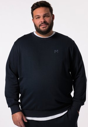 Men Plus, BASIC RUNDHALS - Sweatshirt - dark navy