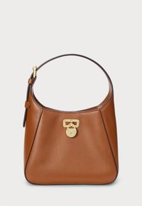 LEATHER SMALL TANNER SHOULDER BAG - Rankinė - lauren tan