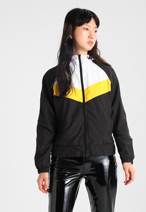THREE TONE - Windbreakers - black/white/chrome yellow