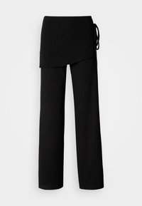 APRON TROUSERS - Bukser - black