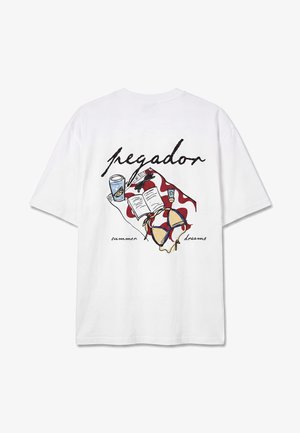 Pegador, COMILLAS HEAVY OVERSIZED TEE - Μπλουζάκι με στάμπα - white