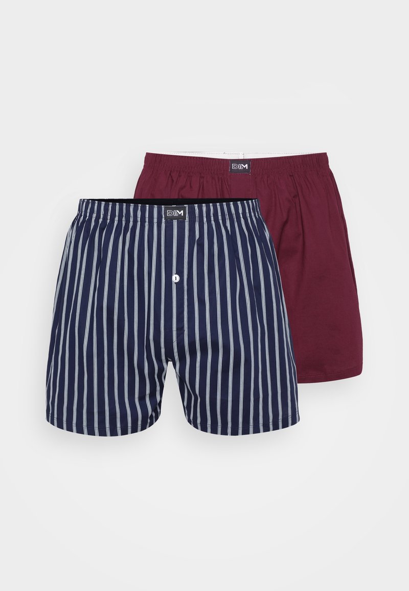 Dim Calecons DIM LOOSE 2 PACK - Caleçon - dark blue/rouge chili/multicolore - ZALANDO.FR
