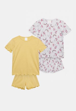 PAJAMA 2-PACK UNICORN - Pyjama - light yellow