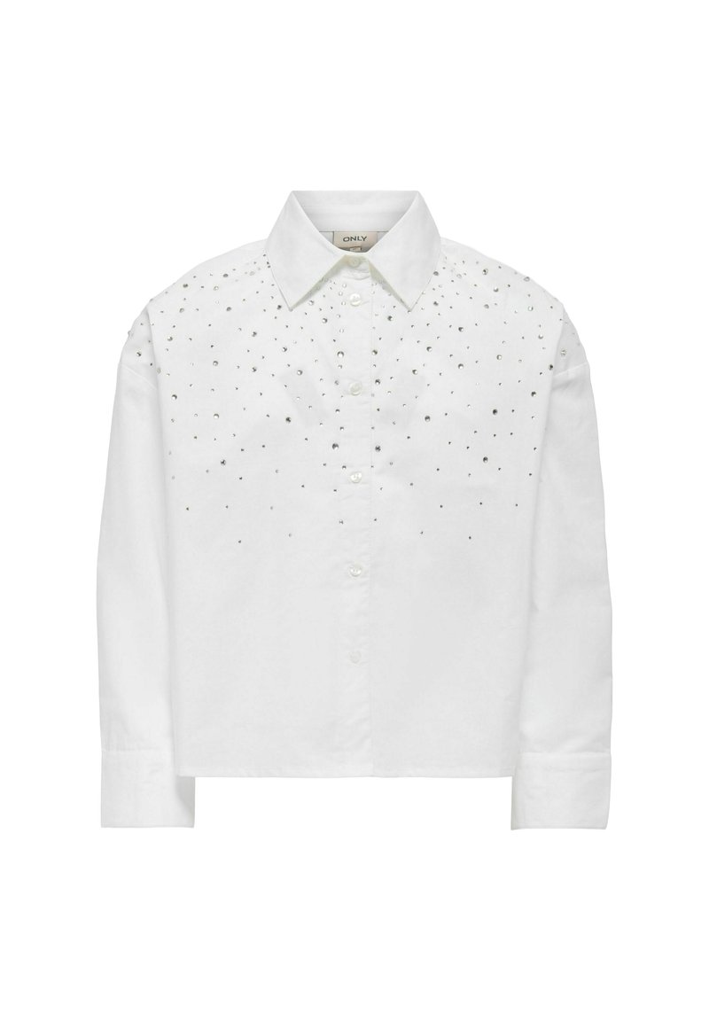 Balta medvilnės marškiniai su apykakle, papuošti sidabriniais kamščiais pečių ir viršutinėje priekinėje dalyje. Ilgos rankovės su sagų užsegimais.